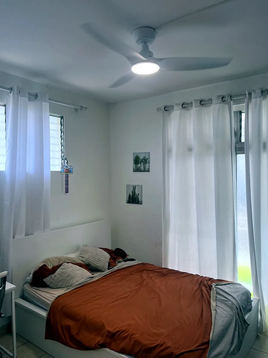 Après installation d'un brasseur d'air FANELITE au Gosier en Guadeloupe