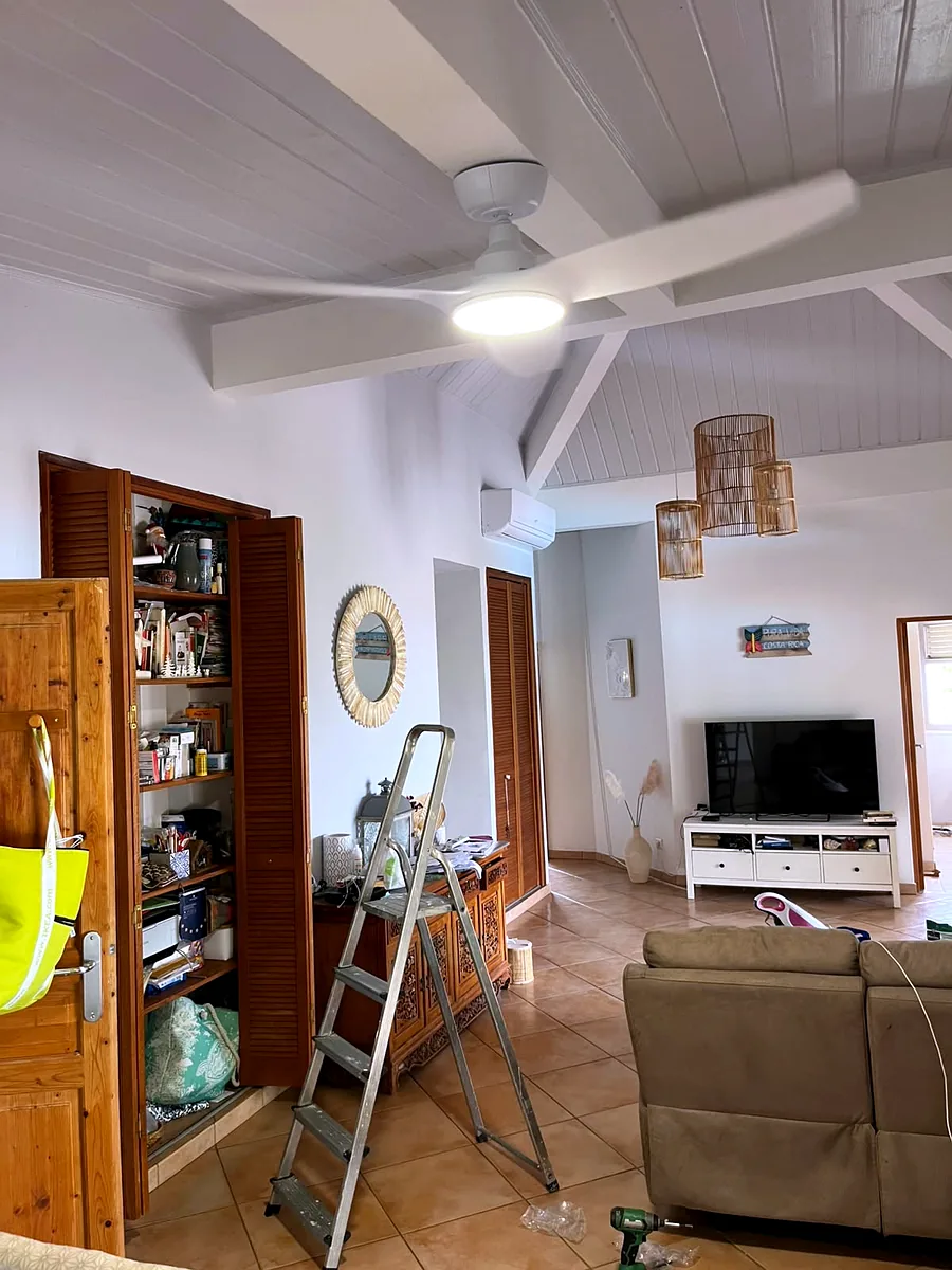 Après installation d'un brasseur d'air FANELITE à Petit-Bourg en Guadeloupe