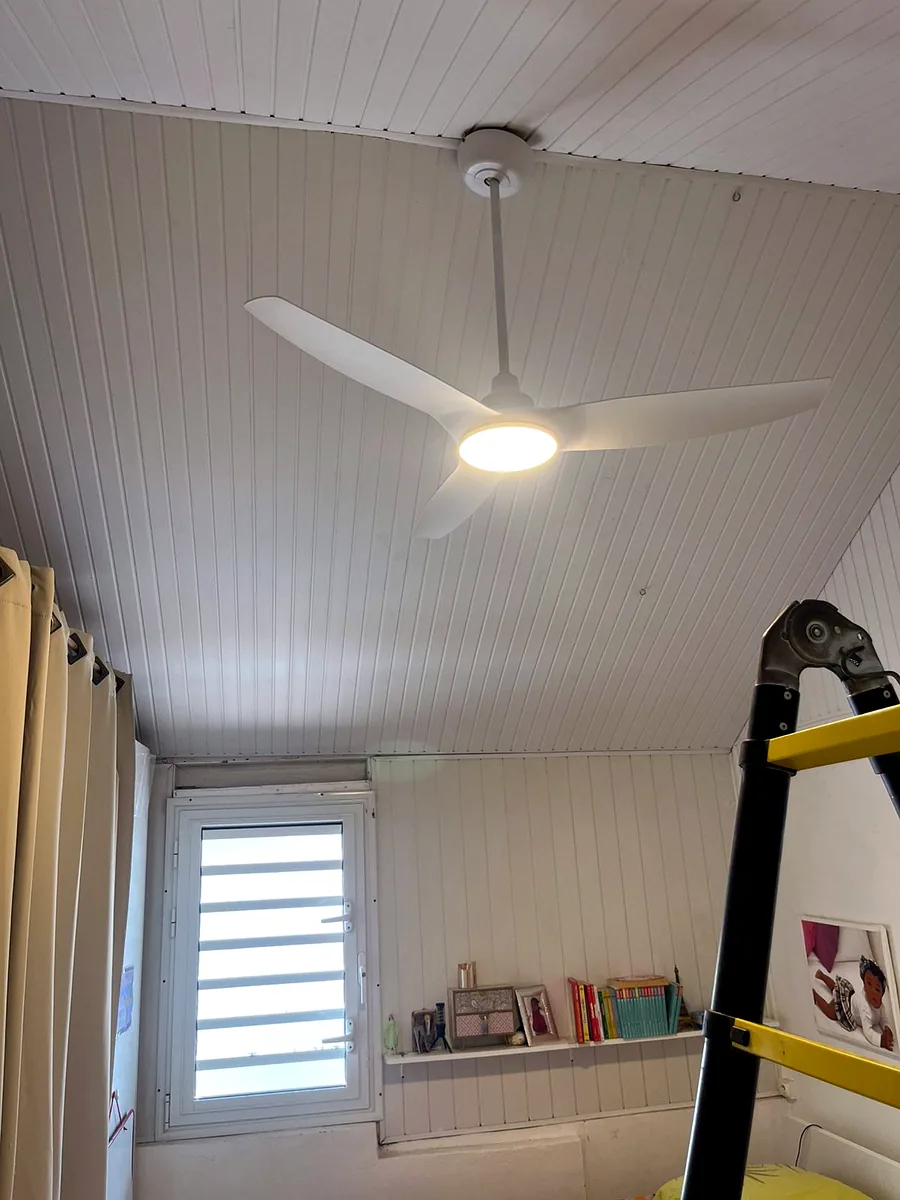 Après installation d'un brasseur d'air FANELITE à Sainte-Marie en Martinique