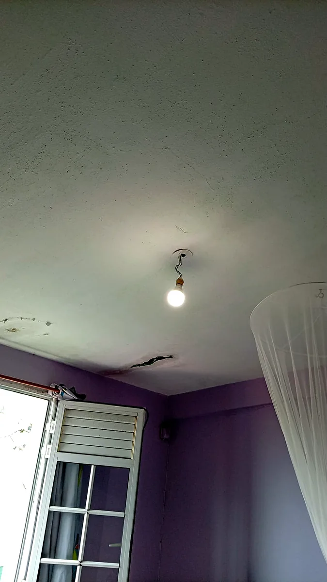 Avant installation d'un brasseur d'air FANELITE à Capesterre-de-Marie-Galante en Guadeloupe