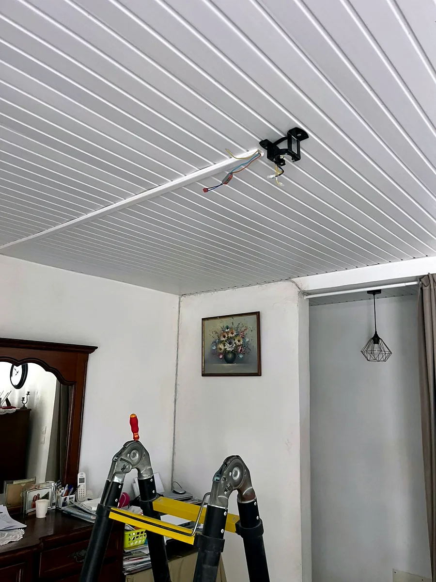 Avant installation d'un brasseur d'air FANELITE à Sainte-Rose en Guadeloupe
